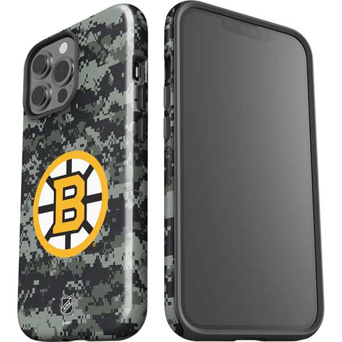 NHL Boston Bruins Camo iPhone 15 Pro Max Impact Case